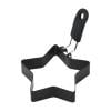 Star-Shaped Egg Fryer with Black Handle – Ngheia Multi Shape Egg Shaper Set for Breakfast, Pancakes, Sandwiches & More, Non-Stick Cooking Mold