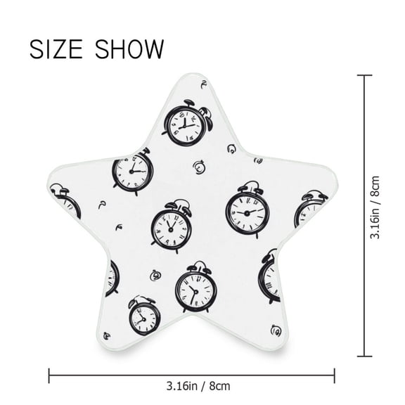 Star Shaped Energy Saving Night Light Living Room Night Light, Bedroom Night Light, Corridor Night Light, Study Night Light Alarm Clock Pattern