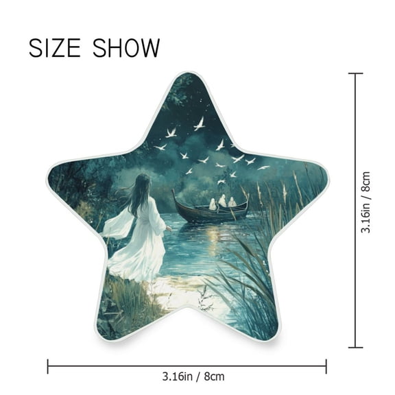 Star Shaped Energy Saving Night Light Living Room Night Light, Bedroom Night Light, Corridor Night Light, Study Night Light Beautiful Blue Moon