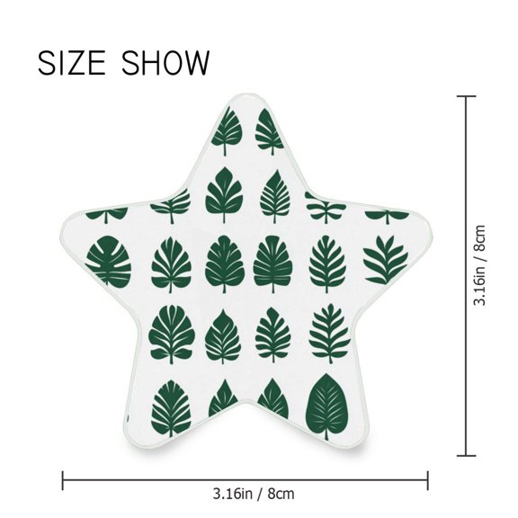 Star Shaped Energy Saving Night Light Living Room Night Light, Bedroom Night Light, Corridor Night Light, Study Night Light Beautiful Cartoon Green Leaves