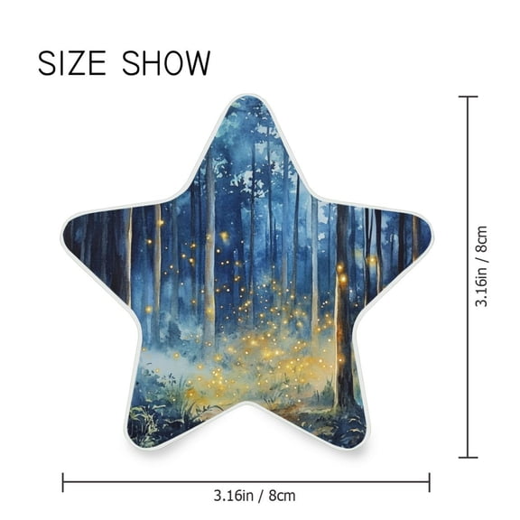 Star Shaped Energy Saving Night Light Living Room Night Light, Bedroom Night Light, Corridor Night Light, Study Night Light Beautiful Firefly Forest