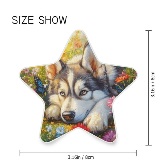 Star Shaped Energy Saving Night Light Living Room Night Light, Bedroom Night Light, Corridor Night Light, Study Night Light Beautiful Garden Husky