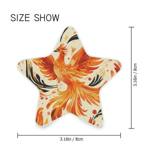 Star Shaped Energy Saving Night Light Living Room Night Light, Bedroom Night Light, Corridor Night Light, Study Night Light Beautiful Golden Phoenix