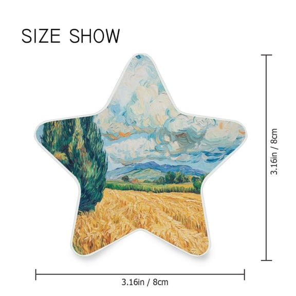 Star Shaped Energy Saving Night Light Living Room Night Light, Bedroom Night Light, Corridor Night Light, Study Night Light Beautiful Golden Wheat Field