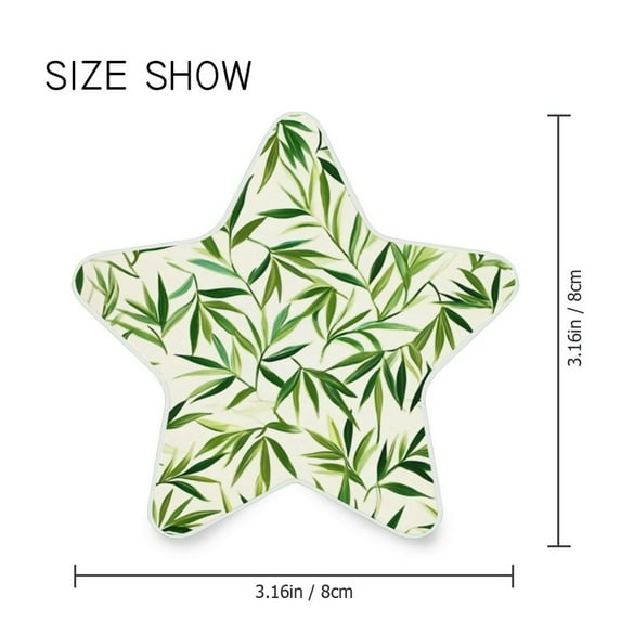 Star Shaped Energy Saving Night Light Living Room Night Light, Bedroom Night Light, Corridor Night Light, Study Night Light Beautiful Green Bamboo Leaves