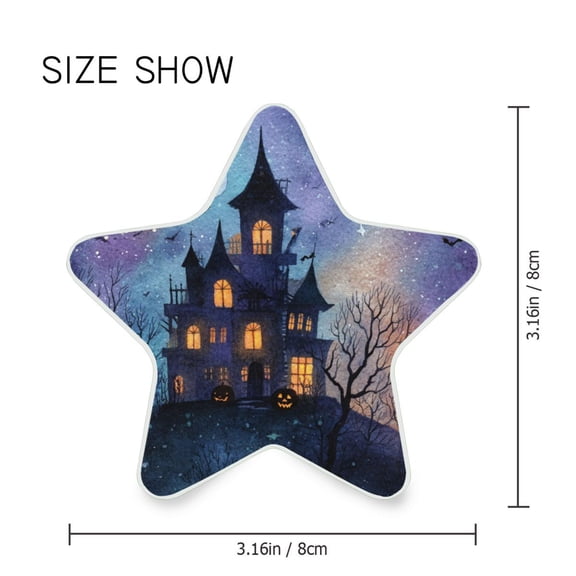 Star Shaped Energy Saving Night Light Living Room Night Light, Bedroom Night Light, Corridor Night Light, Study Night Light Beautiful Halloween Castle