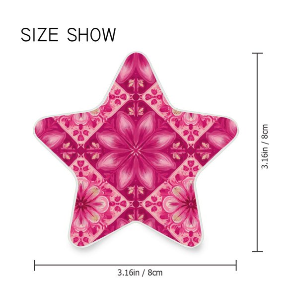 Star Shaped Energy Saving Night Light Living Room Night Light, Bedroom Night Light, Corridor Night Light, Study Night Light Beautiful Pink Pattern