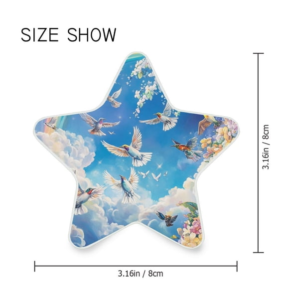 Star Shaped Energy Saving Night Light Living Room Night Light, Bedroom Night Light, Corridor Night Light, Study Night Light Beautiful Rainbow Dove