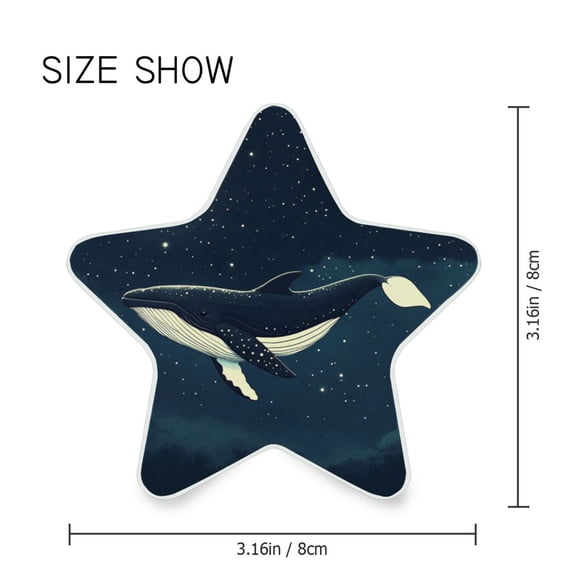 Star Shaped Energy Saving Night Light Living Room Night Light, Bedroom Night Light, Corridor Night Light, Study Night Light Beautiful Starry Sky Whale
