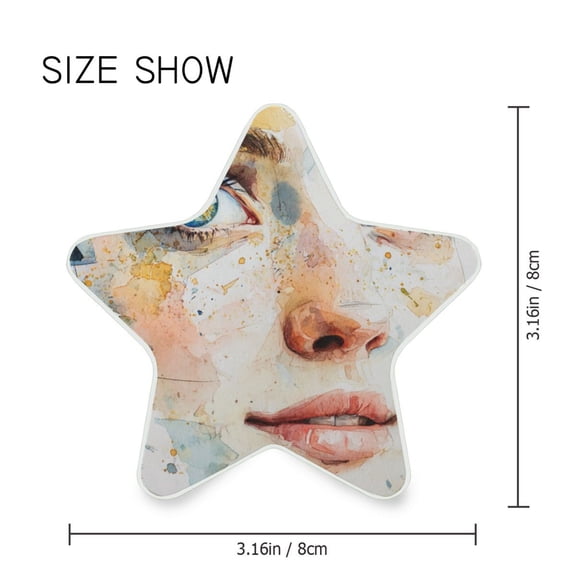 Star Shaped Energy Saving Night Light Living Room Night Light, Bedroom Night Light, Corridor Night Light, Study Night Light A Beautiful Watercolor Beauty