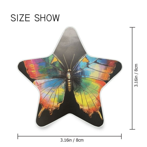 Star Shaped Energy Saving Night Light Living Room Night Light, Bedroom Night Light, Corridor Night Light, Study Night Light Big Butterfly Picture