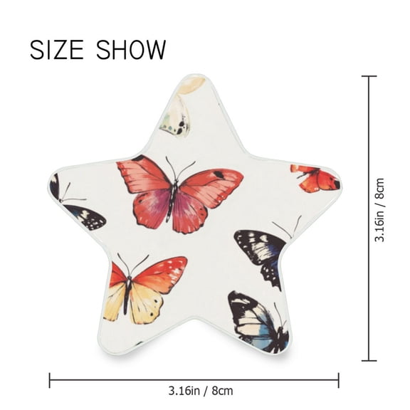 Star Shaped Energy Saving Night Light Living Room Night Light, Bedroom Night Light, Corridor Night Light, Study Night Light Big Colored Butterflies