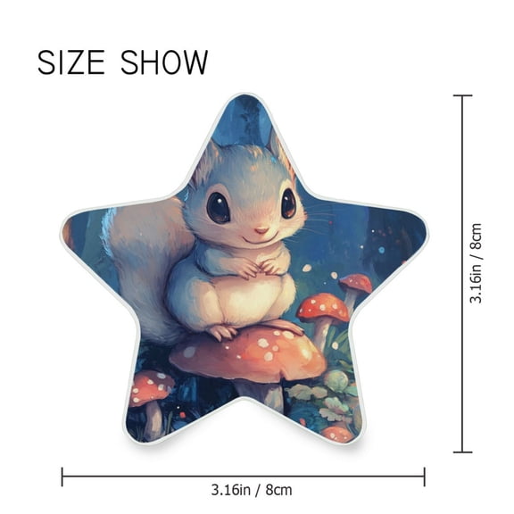 Star Shaped Energy Saving Night Light Living Room Night Light, Bedroom Night Light, Corridor Night Light, Study Night Light Big-eyed Squirrel