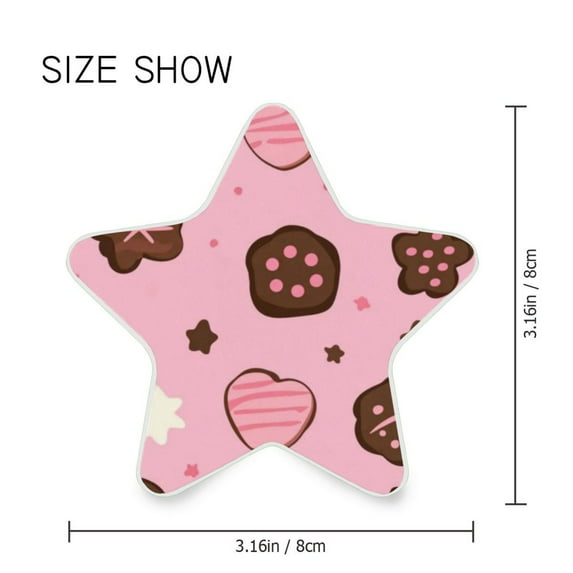 Star Shaped Energy Saving Night Light Living Room Night Light, Bedroom Night Light, Corridor Night Light, Study Night Light Black Cookies