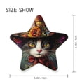 thumbnail image 1 of Star Shaped Energy Saving Night Light Living Room Night Light, Bedroom Night Light, Corridor Night Light, Study Night Light Black Cute Cat and Flowers, 1 of 6
