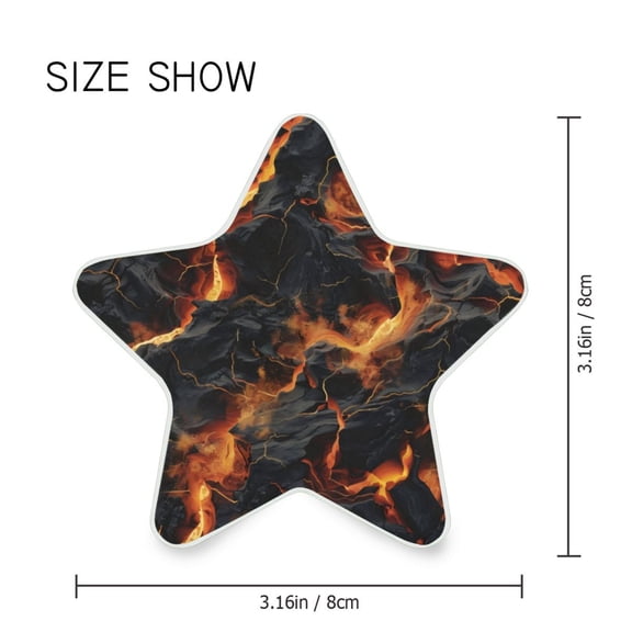 Star Shaped Energy Saving Night Light Living Room Night Light, Bedroom Night Light, Corridor Night Light, Study Night Light Black Volcano