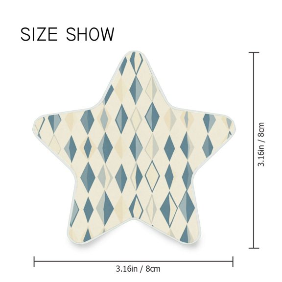 Star Shaped Energy Saving Night Light Living Room Night Light, Bedroom Night Light, Corridor Night Light, Study Night Light Blue Cartoon Squares