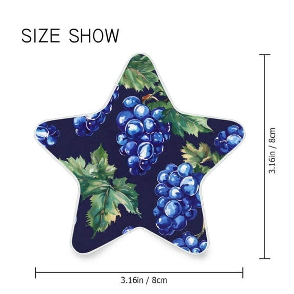 Star Shaped Energy Saving Night Light Living Room Night Light, Bedroom Night Light, Corridor Night Light, Study Night Light Blue Grape