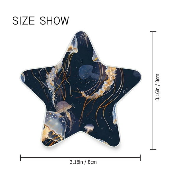 Star Shaped Energy Saving Night Light Living Room Night Light, Bedroom Night Light, Corridor Night Light, Study Night Light Blue Jellyfish
