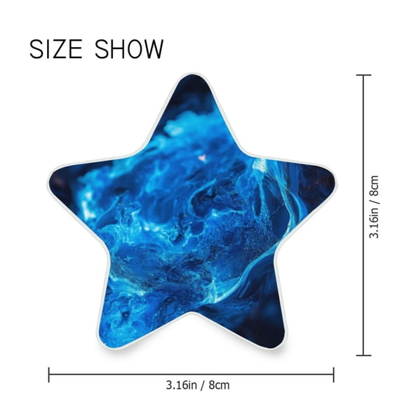 Star Shaped Energy Saving Night Light Living Room Night Light, Bedroom Night Light, Corridor Night Light, Study Night Light Blue Lava Pattern