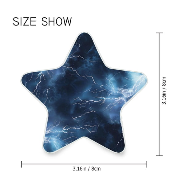 Star Shaped Energy Saving Night Light Living Room Night Light, Bedroom Night Light, Corridor Night Light, Study Night Light Blue Lightning