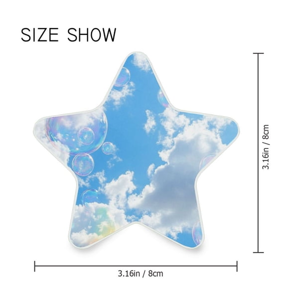 Star Shaped Energy Saving Night Light Living Room Night Light, Bedroom Night Light, Corridor Night Light, Study Night Light Blue Sky Colorful Bubbles