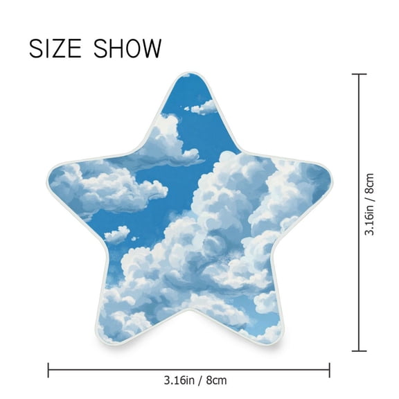 Star Shaped Energy Saving Night Light Living Room Night Light, Bedroom Night Light, Corridor Night Light, Study Night Light Blue Sky and White Clouds