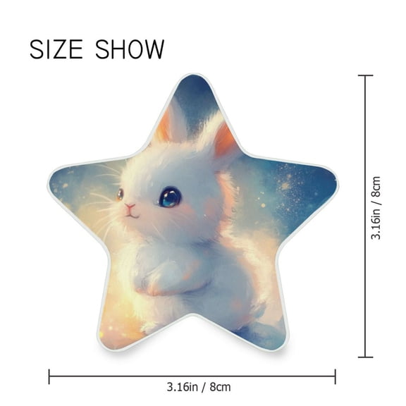 Star Shaped Energy Saving Night Light Living Room Night Light, Bedroom Night Light, Corridor Night Light, Study Night Light Blue-eyed Rabbit