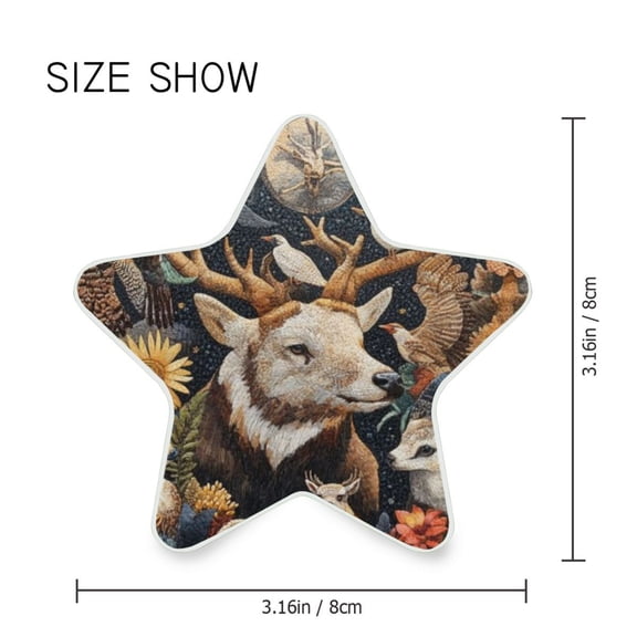 Star Shaped Energy Saving Night Light Living Room Night Light, Bedroom Night Light, Corridor Night Light, Study Night Light Brown Bird Flock