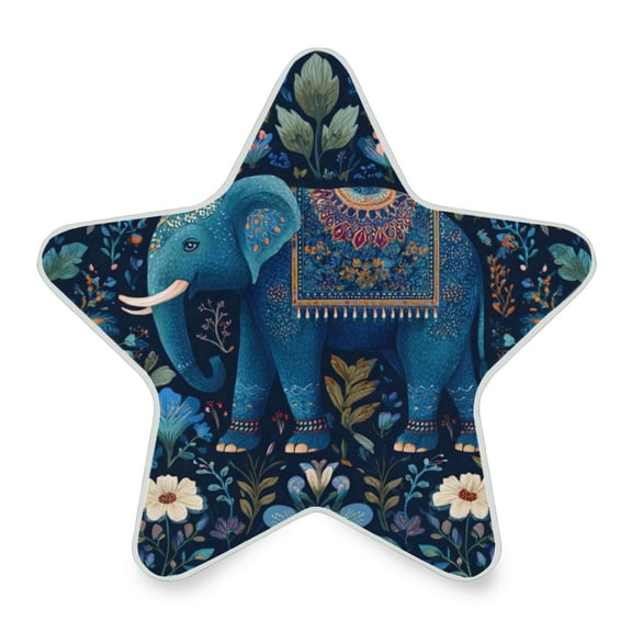 Star Shaped Energy Saving Night Light Living Room Night Light, Bedroom Night Light, Corridor Night Light, Study Night Light Cartoon Blue Elephant