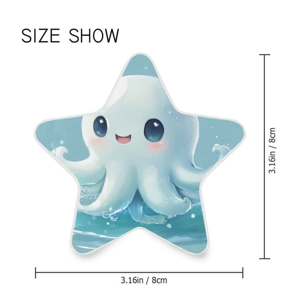 Star Shaped Energy Saving Night Light Living Room Night Light, Bedroom Night Light, Corridor Night Light, Study Night Light Cartoon Blue Jellyfish