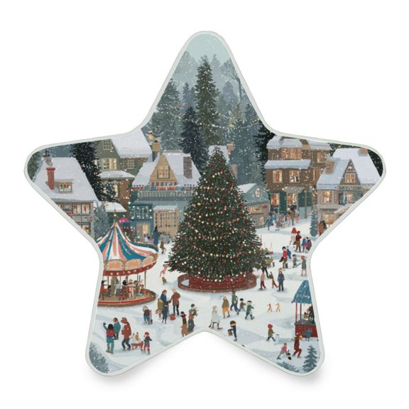 Star Shaped Energy Saving Night Light Living Room Night Light, Bedroom Night Light, Corridor Night Light, Study Night Light Cartoon Christmas Buildings