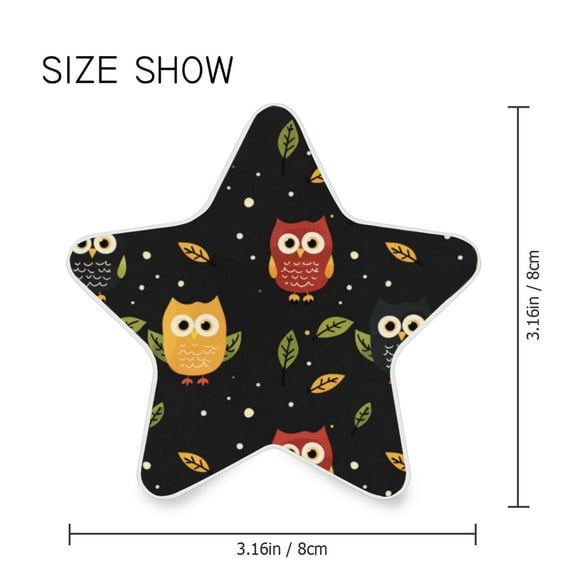 Star Shaped Energy Saving Night Light Living Room Night Light, Bedroom Night Light, Corridor Night Light, Study Night Light Cartoon Colorful Owl