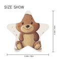 thumbnail image 1 of Star Shaped Energy Saving Night Light Living Room Night Light, Bedroom Night Light, Corridor Night Light, Study Night Light Cartoon Gray Bear, 1 of 6
