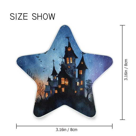 Star Shaped Energy Saving Night Light Living Room Night Light, Bedroom Night Light, Corridor Night Light, Study Night Light Cartoon Halloween Castle