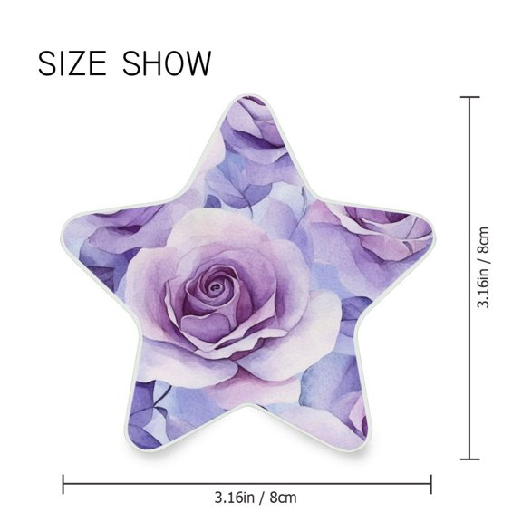Star Shaped Energy Saving Night Light Living Room Night Light, Bedroom Night Light, Corridor Night Light, Study Night Light Cartoon Lavender Roses