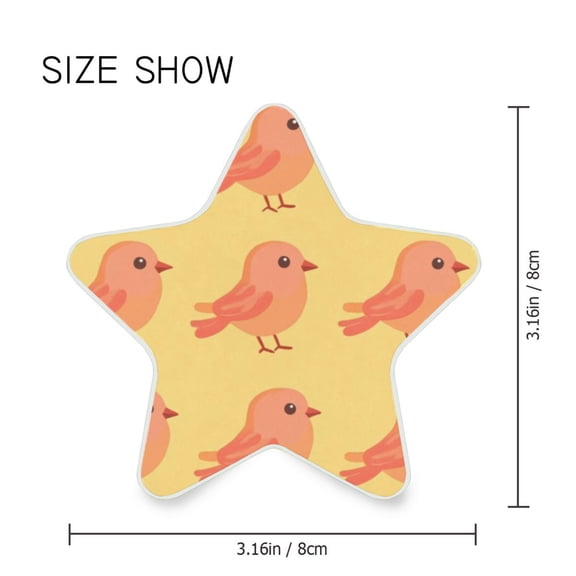 Star Shaped Energy Saving Night Light Living Room Night Light, Bedroom Night Light, Corridor Night Light, Study Night Light Cartoon Red Cute Bird
