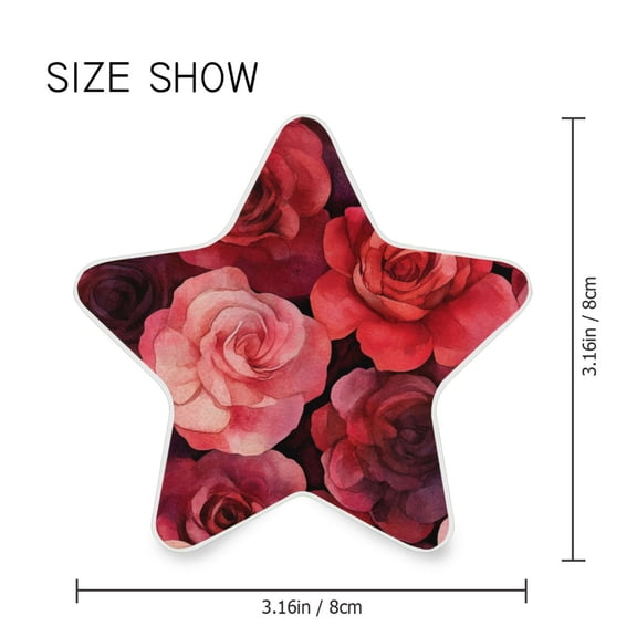 Star Shaped Energy Saving Night Light Living Room Night Light, Bedroom Night Light, Corridor Night Light, Study Night Light Cartoon Red Roses