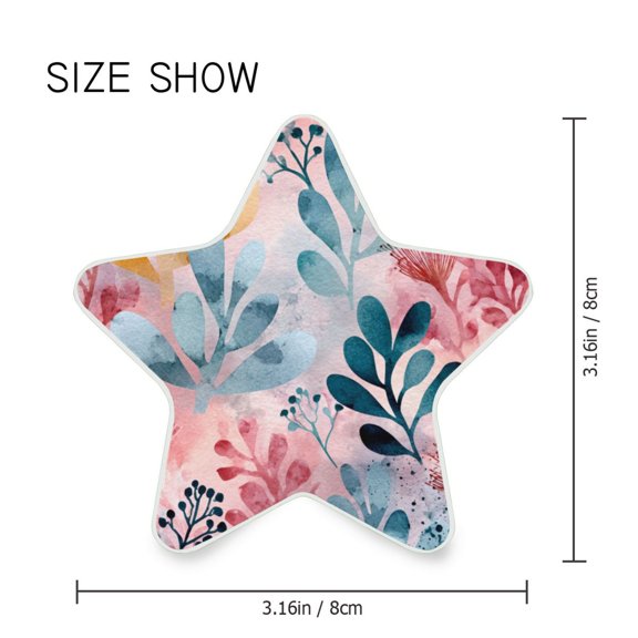 Star Shaped Energy Saving Night Light Living Room Night Light, Bedroom Night Light, Corridor Night Light, Study Night Light Cartoon Watercolor Leaves