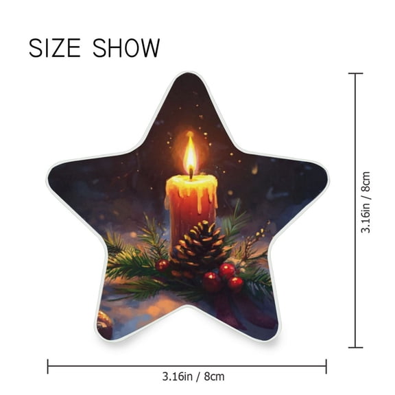 Star Shaped Energy Saving Night Light Living Room Night Light, Bedroom Night Light, Corridor Night Light, Study Night Light Christmas Candle Picture