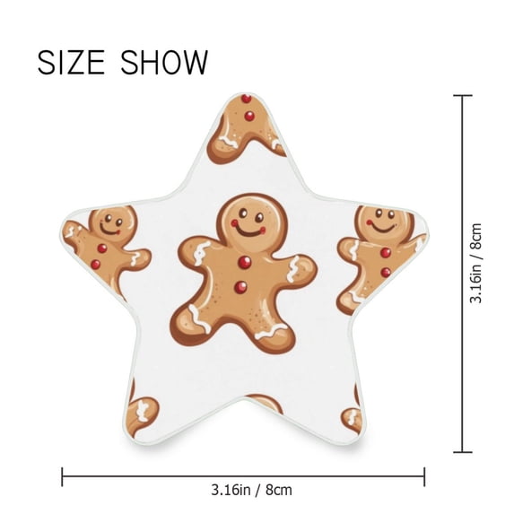 Star Shaped Energy Saving Night Light Living Room Night Light, Bedroom Night Light, Corridor Night Light, Study Night Light The Christmas Gingerbread Man