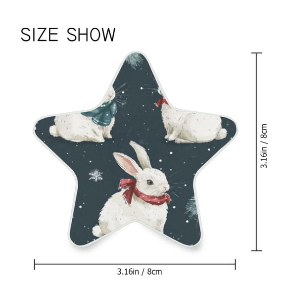 Star Shaped Energy Saving Night Light Living Room Night Light, Bedroom Night Light, Corridor Night Light, Study Night Light Christmas Rabbit Cute