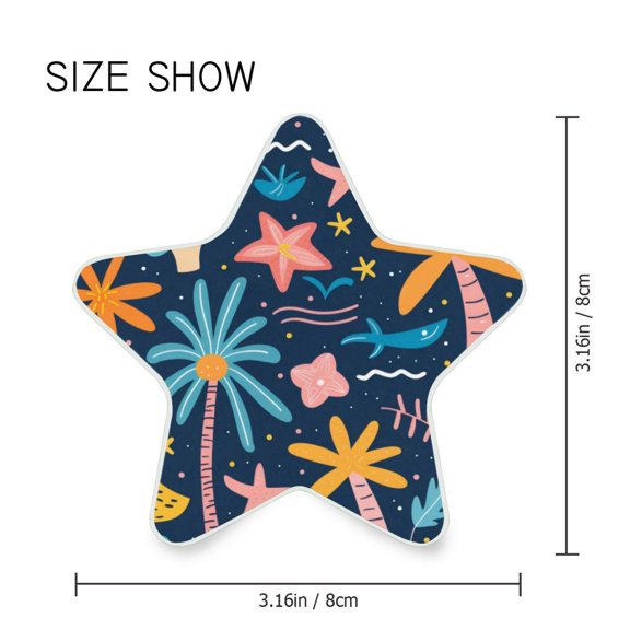 Star Shaped Energy Saving Night Light Living Room Night Light, Bedroom Night Light, Corridor Night Light, Study Night Light Coconut Palm