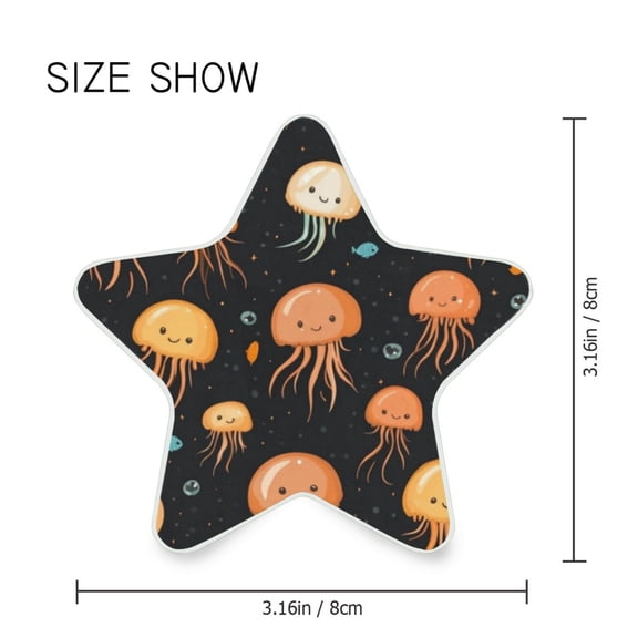 Star Shaped Energy Saving Night Light Living Room Night Light, Bedroom Night Light, Corridor Night Light, Study Night Light Colorful Cartoon Jellyfish