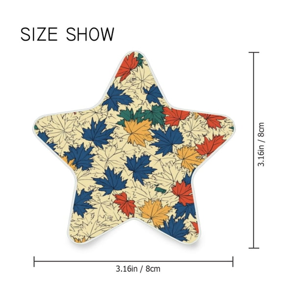 Star Shaped Energy Saving Night Light Living Room Night Light, Bedroom Night Light, Corridor Night Light, Study Night Light Colorful Cartoon Maple Leaf
