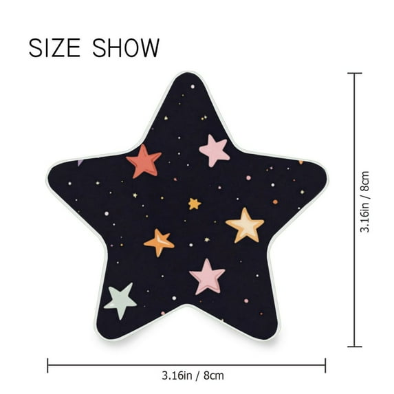 Star Shaped Energy Saving Night Light Living Room Night Light, Bedroom Night Light, Corridor Night Light, Study Night Light Colorful Cartoon Stars Samless