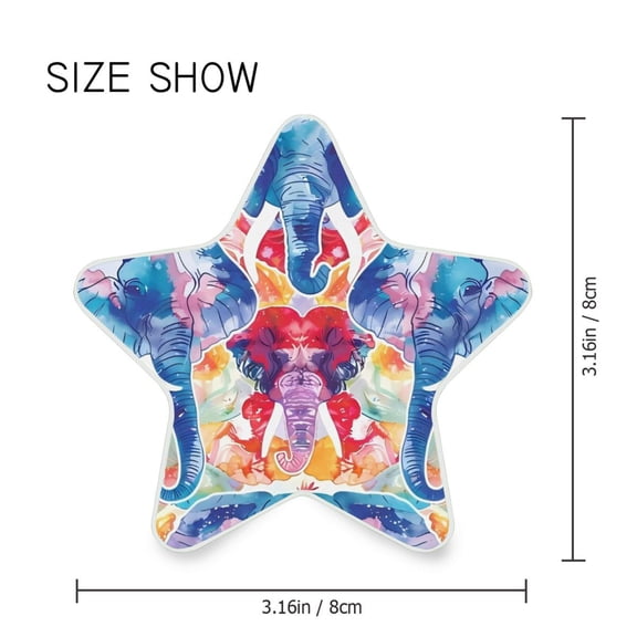 Star Shaped Energy Saving Night Light Living Room Night Light, Bedroom Night Light, Corridor Night Light, Study Night Light Colorful Elephant