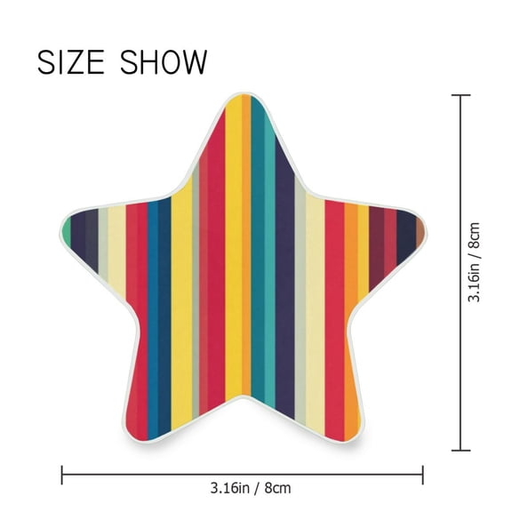 Star Shaped Energy Saving Night Light Living Room Night Light, Bedroom Night Light, Corridor Night Light, Study Night Light Colorful Striped Pattern