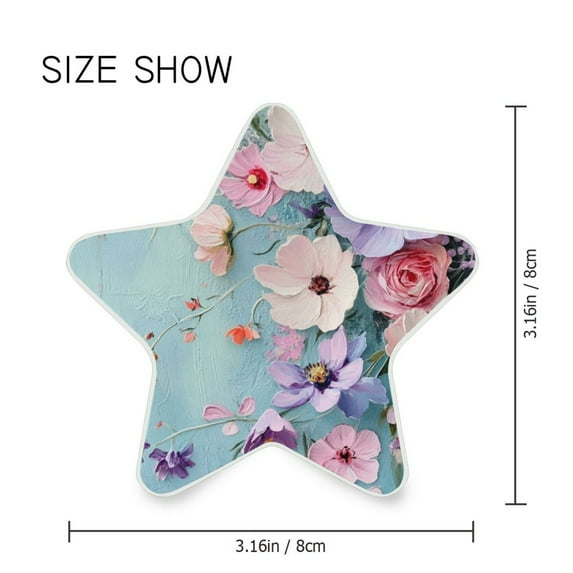 Star Shaped Energy Saving Night Light Living Room Night Light, Bedroom Night Light, Corridor Night Light, Study Night Light Cool Beautiful Flowers