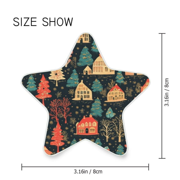 Star Shaped Energy Saving Night Light Living Room Night Light, Bedroom Night Light, Corridor Night Light, Study Night Light Cute Christmas House Pictures